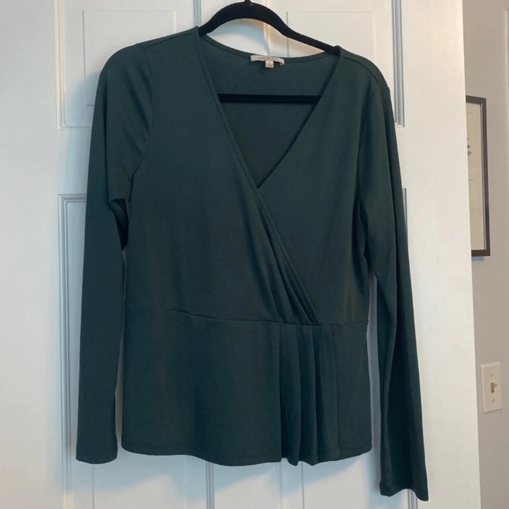 Wrap knit top